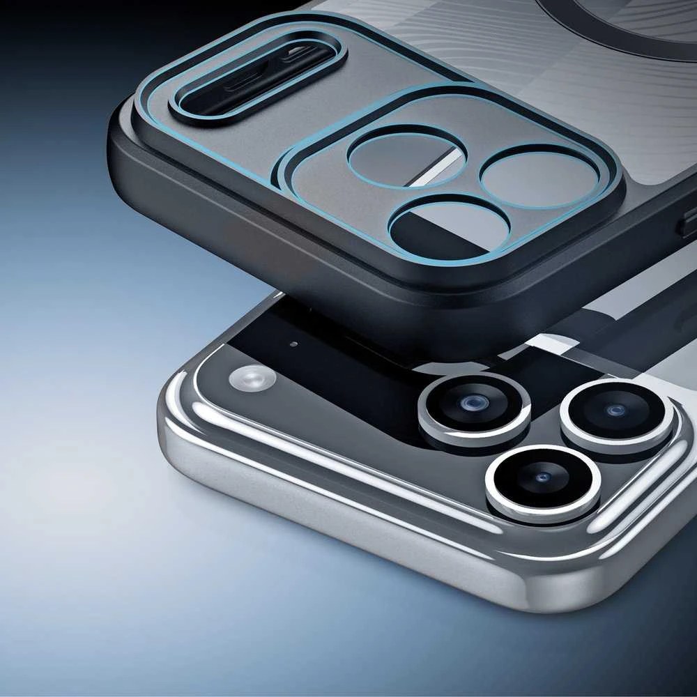 Dux Ducis AIMO Mag dėklas skirtas Apple iPhone 17 Pro Max suderinamas su MagSafe – juodos spalvos
