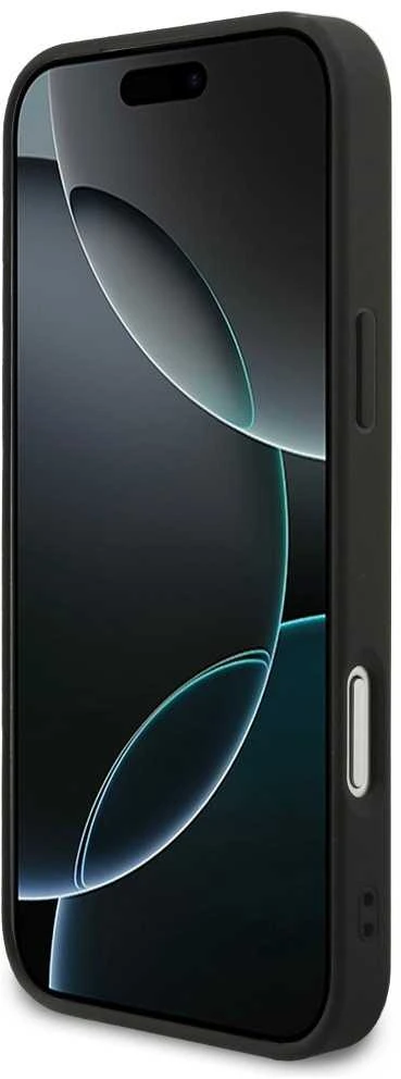 Mercedes Leather Laurel Leaves MagSafe dėklas skirtas Apple iPhone 17 Pro Max juodos spalvos