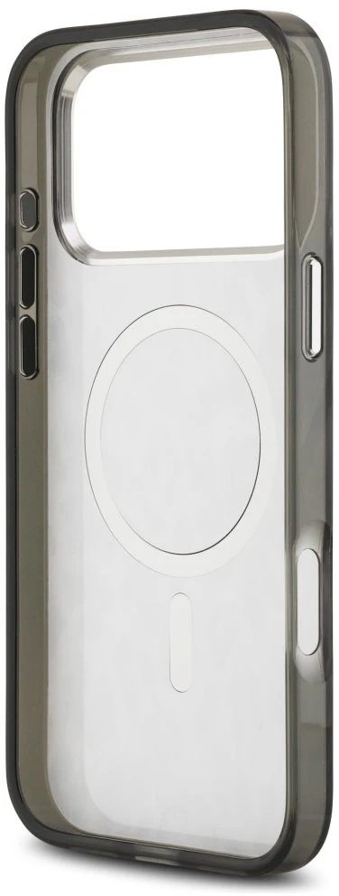 Karl Lagerfeld IML Leopard Pattern MagSafe dėklas skirtas Apple iPhone 17 Pro Max juodos spalvos