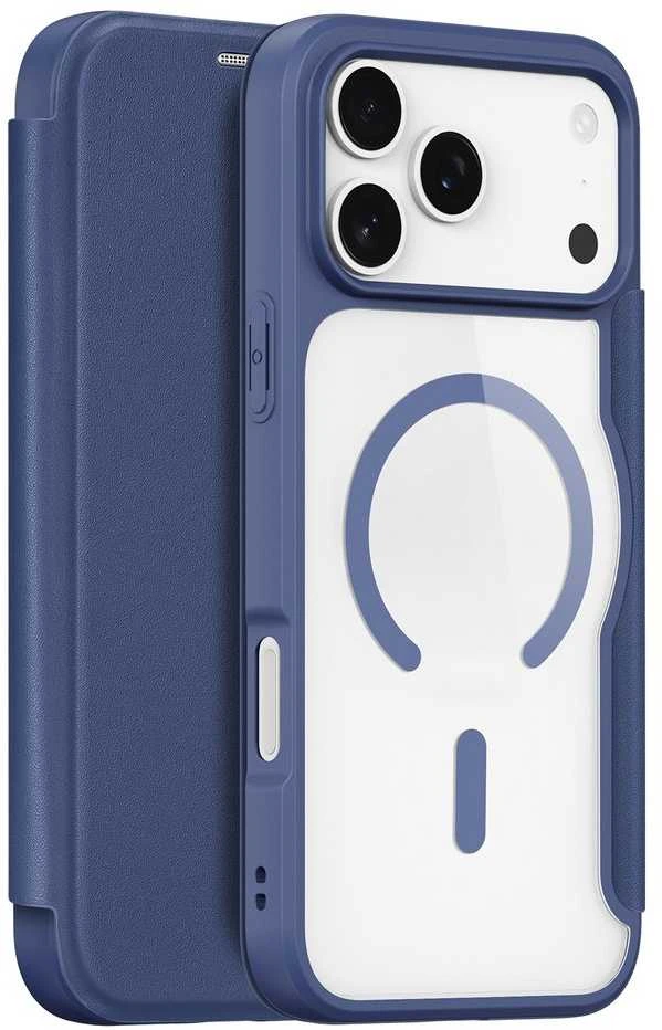 Dėklas Dux Ducis Skin X Pro skirtas Apple iPhone 17 Pro Max, suderinmas su MagSafe – mėlynos spalvos