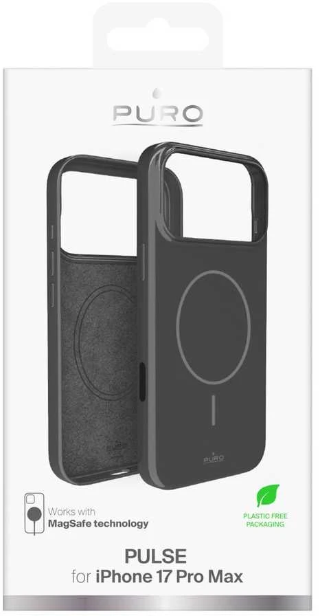 Puro Pulse Protective dėklas skirtas Apple iPhone 17 Pro Max Polycarbonate – pilkos spalvos