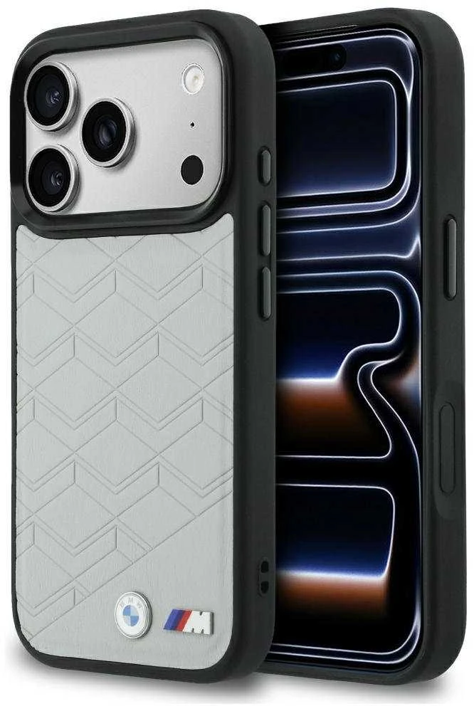 BMW M formos logotipo „MagSafe“ dėklas, skirtas „iPhone 17 Pro Max“ – pilkas