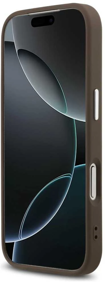 Dėklas Guess 4G Classic Logo MagSafe skirtas Apple iPhone 17 Pro Max rudos spalvos