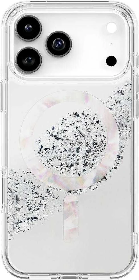 UNIQ Coehl Crystelle Dėklas Apple iPhone 17 Pro Max Magnetic Charging Sidabrinis