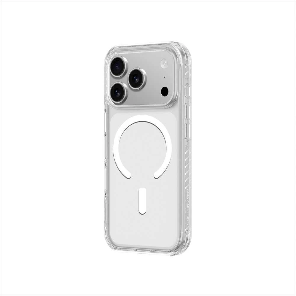 AmazingThing Titan Pro dėklas skirtas Apple iPhone 17 Pro Max suderinamas su MagSafe – skaidrus