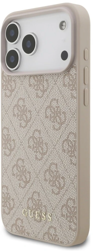 Guess 4G Classic Dėklas Apple iPhone 17 Pro Max rožinės spalvos