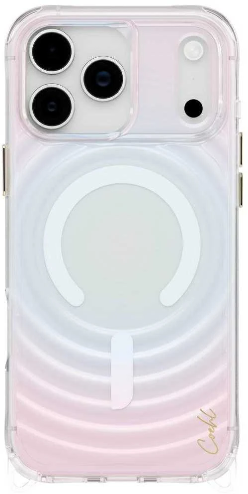 UNIQ Coehl Vela dėklas Apple iPhone 17 Pro Max magnetinio įkrovimo opalinis