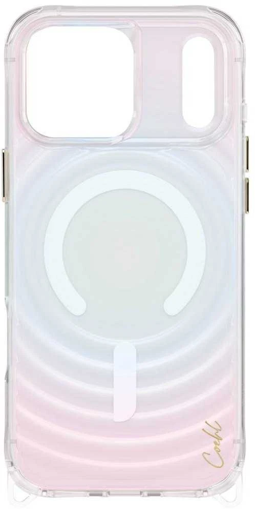 UNIQ Coehl Vela dėklas Apple iPhone 17 Pro Max magnetinio įkrovimo opalinis