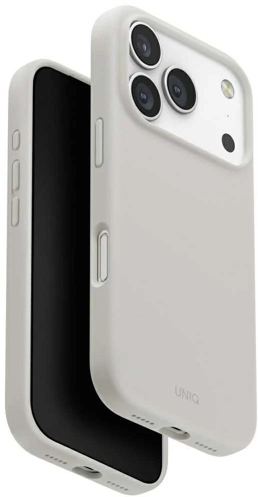 UNIQ Lino dėklas skirtas Apple iPhone 17 Pro Magclick Charging Light Gray