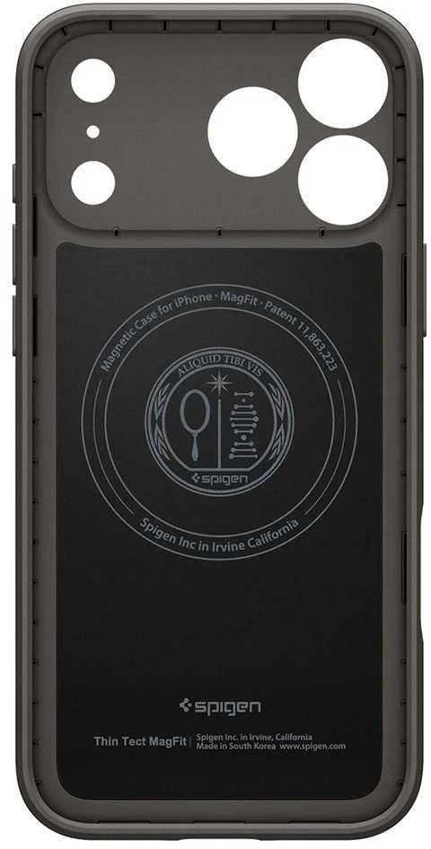 Spigen Thin Fit MagSafe dėklas skirtas Apple iPhone 17 Pro – pilkos spalvos