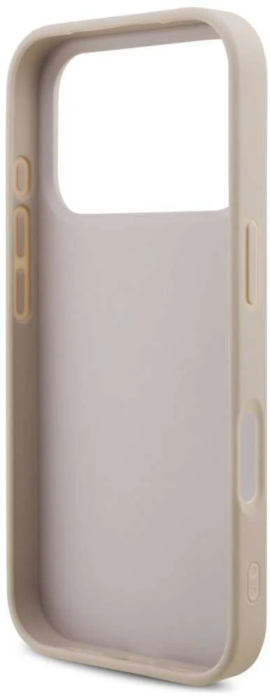 Guess 4G Strap 4G Classic Logo dėklas skirtas Apple iPhone 17 Pro rožinės spalvos