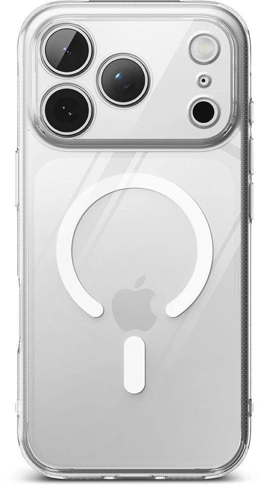 Ringke Fusion Magnetic MagSafe dėklas skirtas iPhone 17 Pro – skaidrus