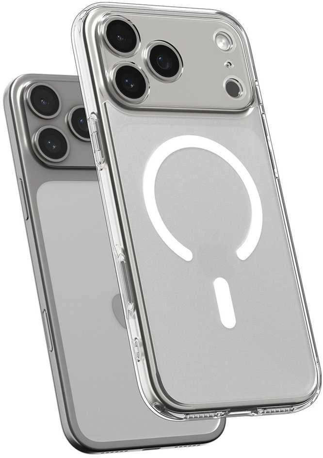 Spigen Ultra Hybrid MagSafe dėklas skirtas Apple iPhone 17 Pro – baltos spalvos