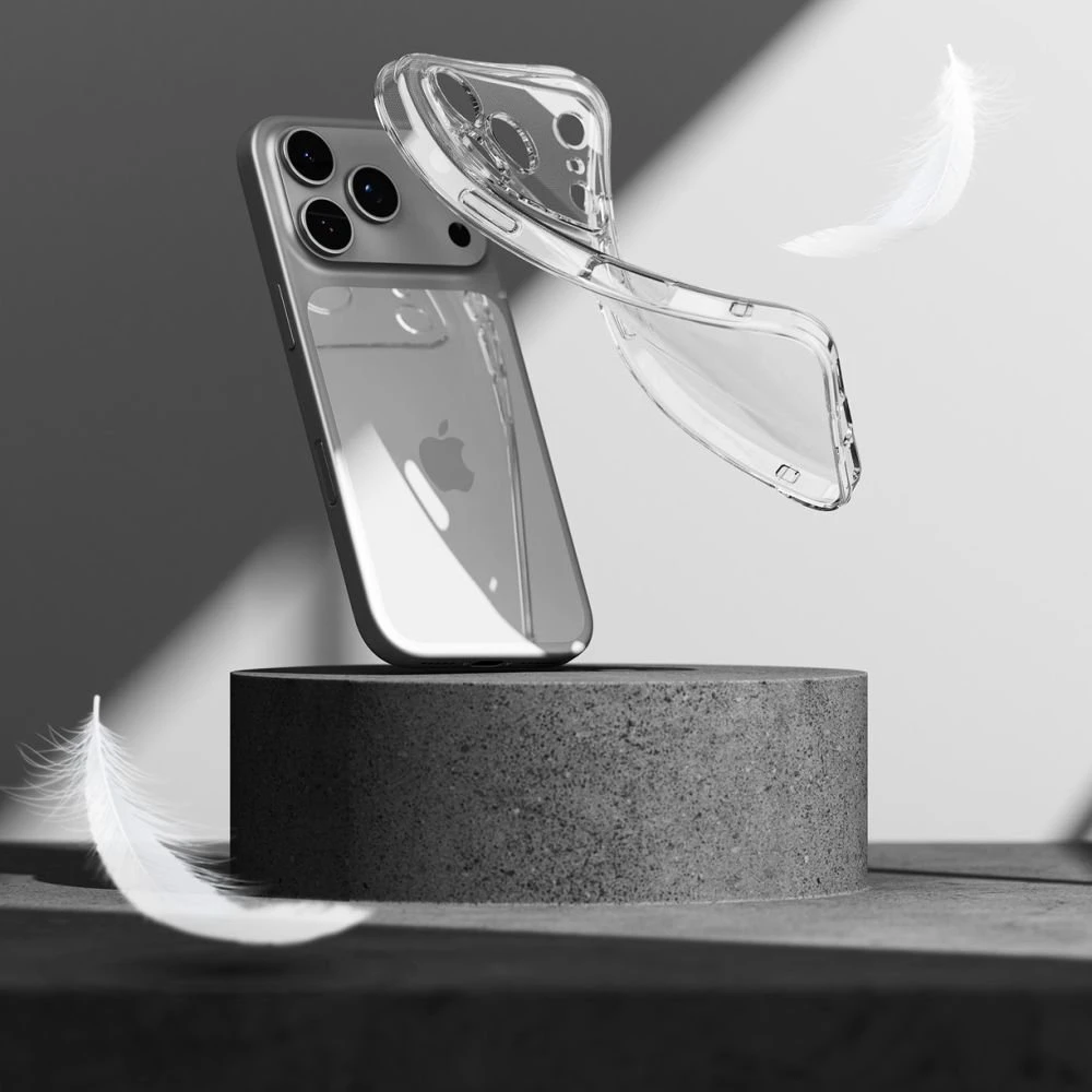 Telefono dėklas iPhone 17 Pro skaidrus Ringke Air