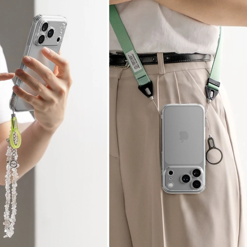 Telefono dėklas iPhone 17 Pro skaidrus Ringke Air