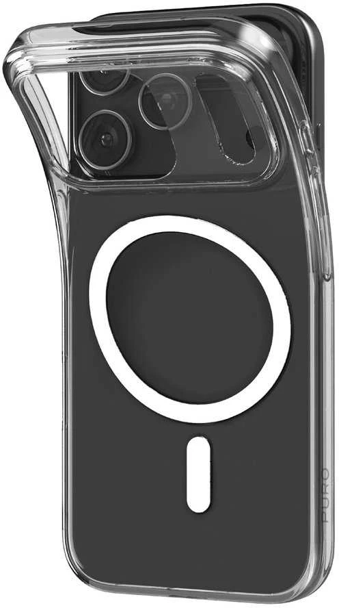 Puro 0.3 MAG Ultra-Slim TPU Dėklas suderinamas su MagSafe skirtas Apple iPhone 17 Pro – skaidrus