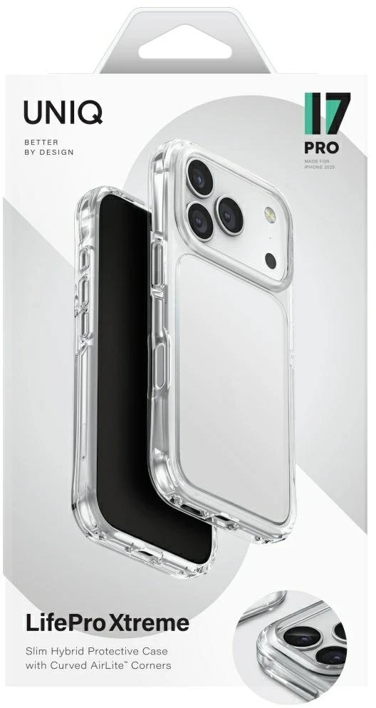 UNIQ Lifepro Xtreme Dėklas Apple iPhone 17 Pro skaidrus