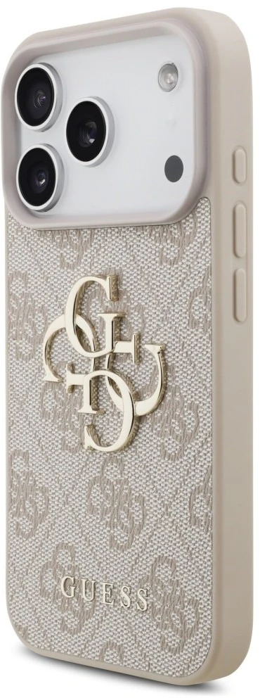 Dėklas Guess 4G Big Logo skirtas Apple iPhone 17 Pro rožinės spalvos