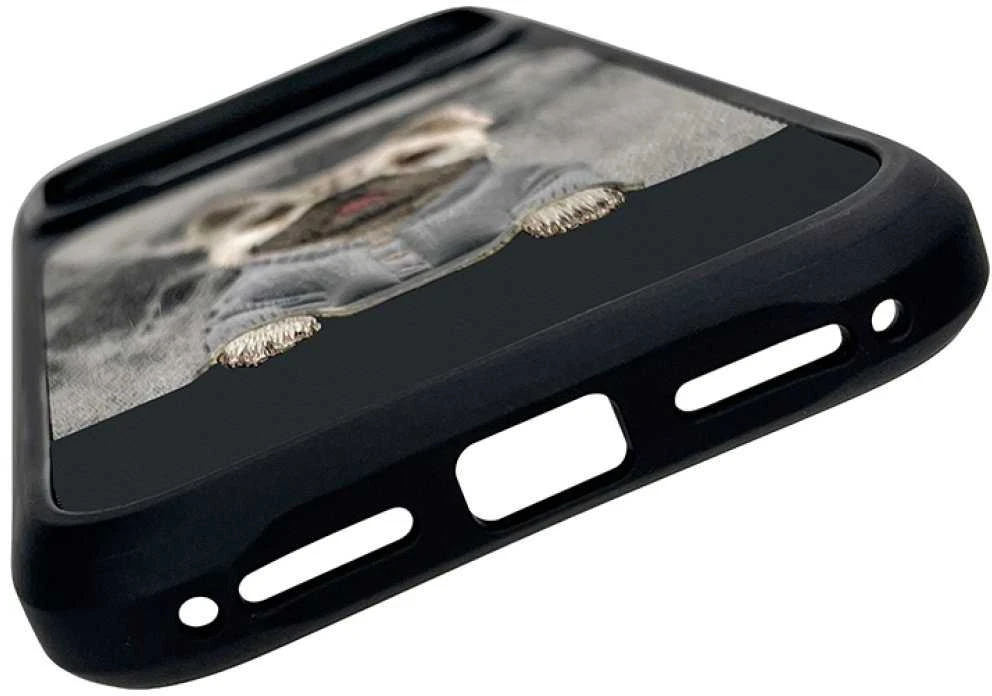 „Nimmy Gentle Pets“ serijos šunims skirtas „MagSafe“ dėklas, skirtas „iPhone 17 Pro“ - juodas