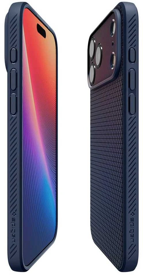 „Spigen Liquid Air“ dėklas, skirtas „iPhone 17 Pro“ - Mėlyna