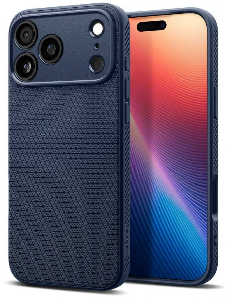 „Spigen Liquid Air“ dėklas, skirtas „iPhone 17 Pro“ - Mėlyna
