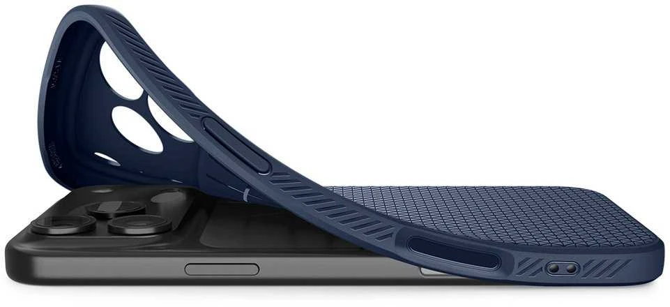 „Spigen Liquid Air“ dėklas, skirtas „iPhone 17 Pro“ - Mėlyna