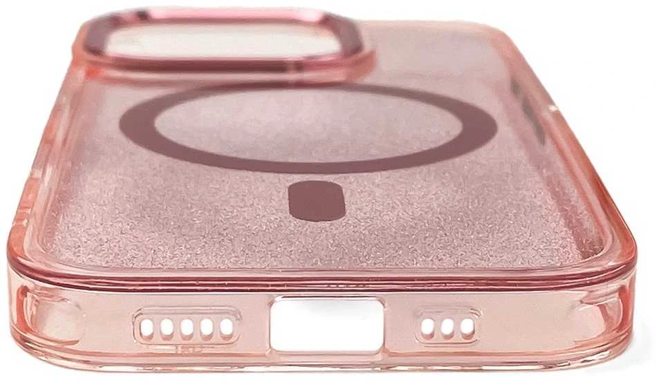 Hurtel Glitter Dėklas MagSafe Compatible skirtas Apple iPhone 17 – rožinės spalvos