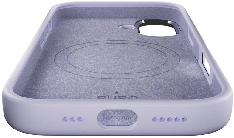 Puro Pure Icon Mag Pro Liquid Silicone dėklas skirtas Apple iPhone 17, suderinamas su MagSafe, su Camera Protection and Aluminum Mygtukai – rožinės spalvos
