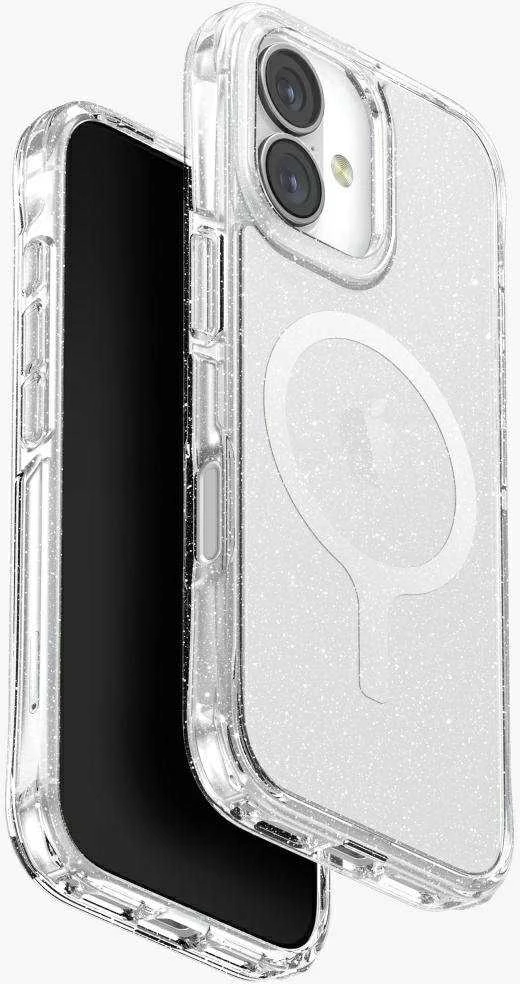 UNIQ LifePro Xtreme Dėklas Apple iPhone 17 Magclick Charging skaidrus/Glitter