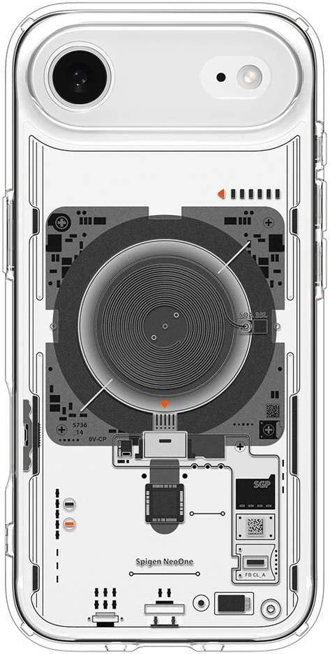 Spigen Ultra Hybrid MagSafe dėklas skirtas Apple iPhone 17 Air Neo One – skaidrus