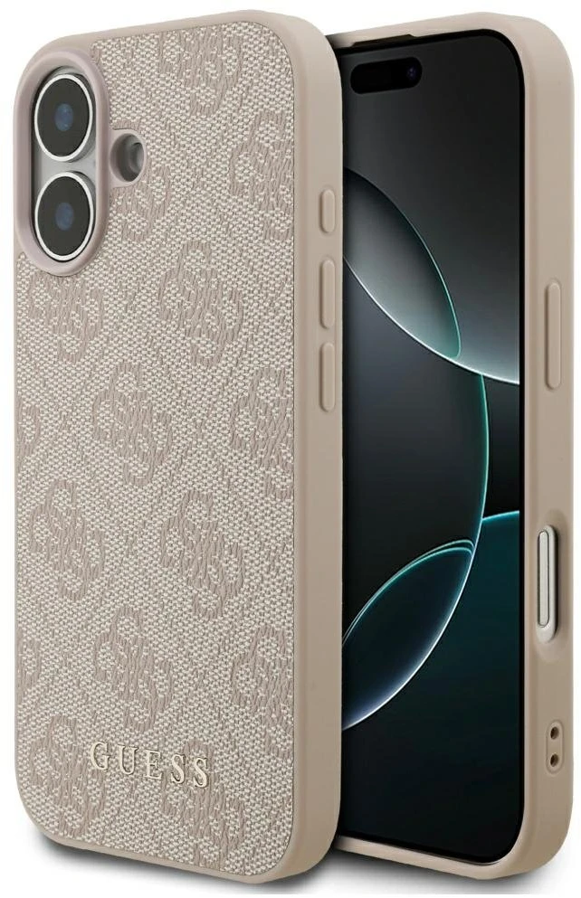 Guess 4G Classic dėklas skirtas Apple iPhone 17 rožinės spalvos