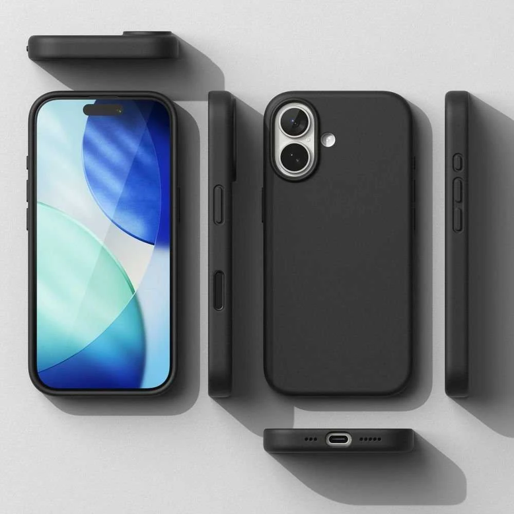 Ringke Silicone Magnetic MagSafe dėklas skirtas Apple iPhone 17 – violetinės spalvos