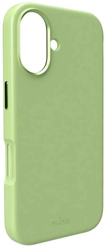 Puro Icon Mag Pro Liquid Silicone dėklas skirtas iPhone 17, MagSafe Compatible, with Camera Protection and Aluminum Mygtukai – Žalias