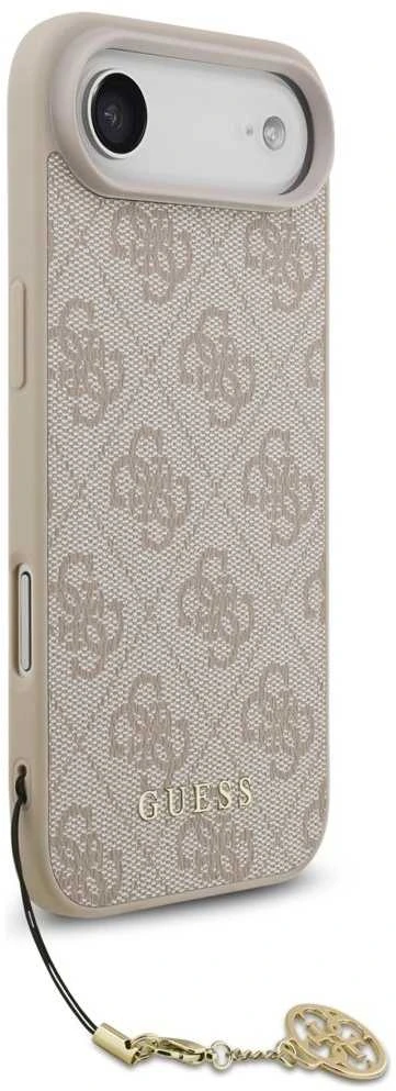 Guess 4G Charm dėklas skirtas Apple iPhone 17 Air Tone on Tone rožinės spalvos