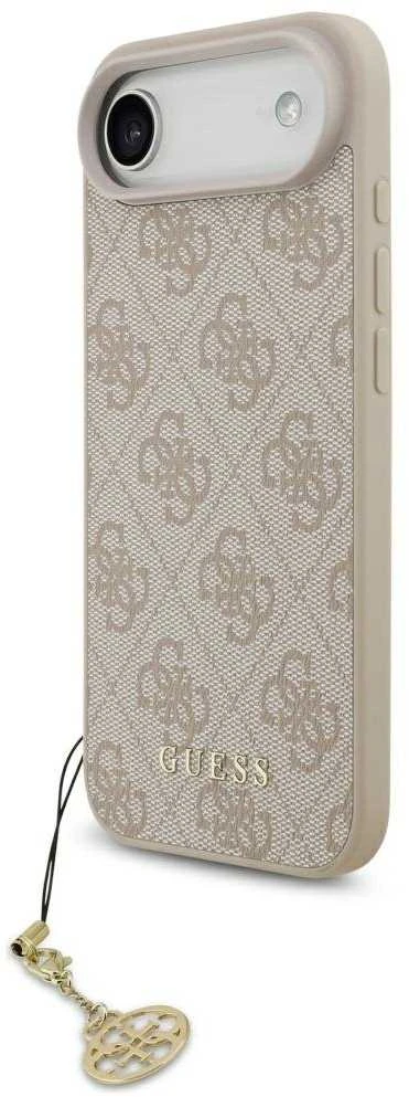 Guess 4G Charm dėklas skirtas Apple iPhone 17 Air Tone on Tone rožinės spalvos