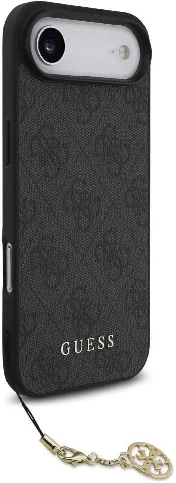 Guess 4G Charm dėklas skirtas Apple iPhone 17 Air Tone on Tone pilkos spalvos
