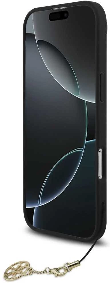 Guess 4G Charm dėklas skirtas Apple iPhone 17 Air Tone on Tone pilkos spalvos