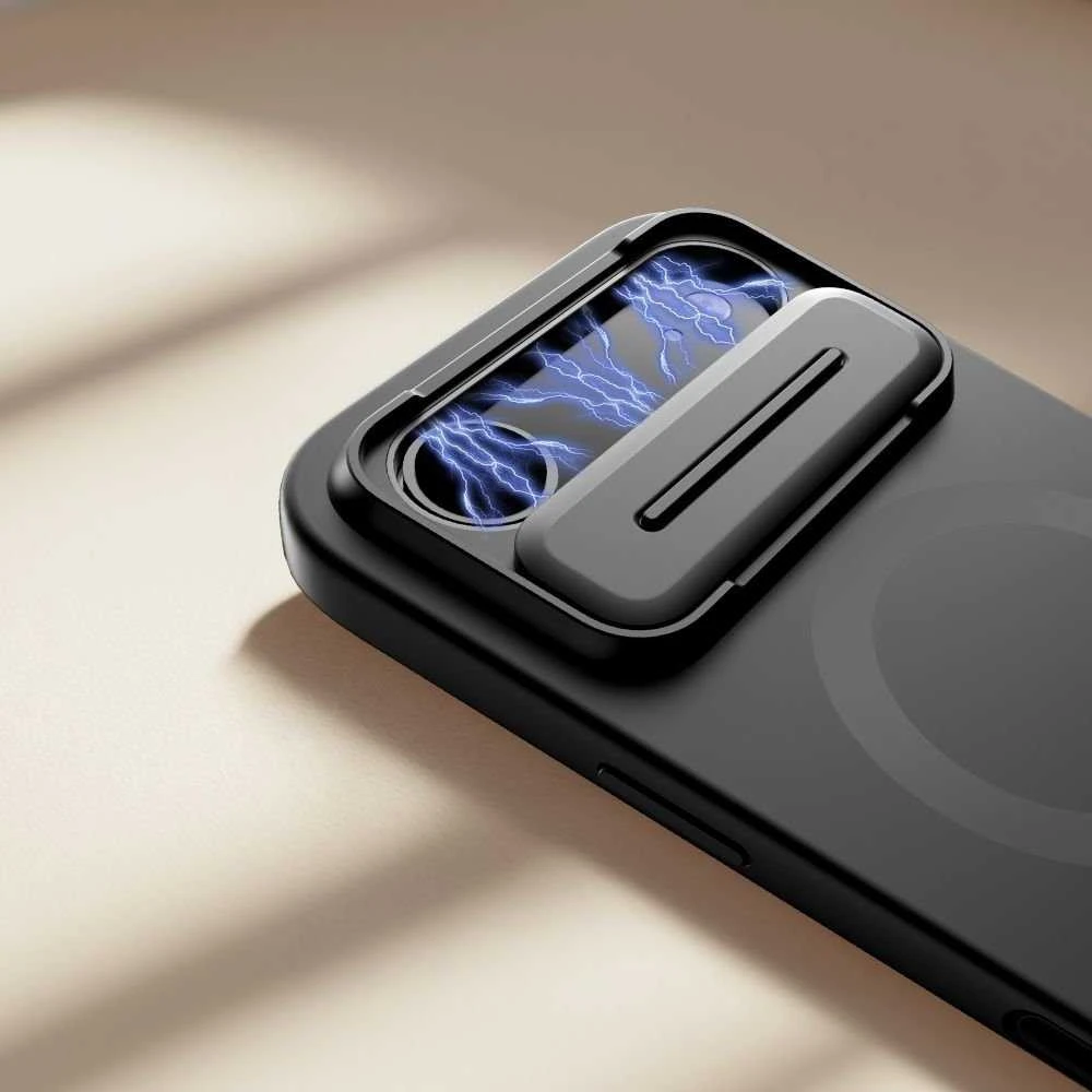 Tech-Protect Kevlar Aura MagSafe dėklas skirtas Apple iPhone Air – juodos spalvos