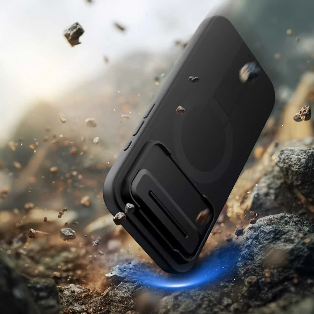 Tech-Protect Kevlar Aura MagSafe dėklas skirtas Apple iPhone Air – juodos spalvos