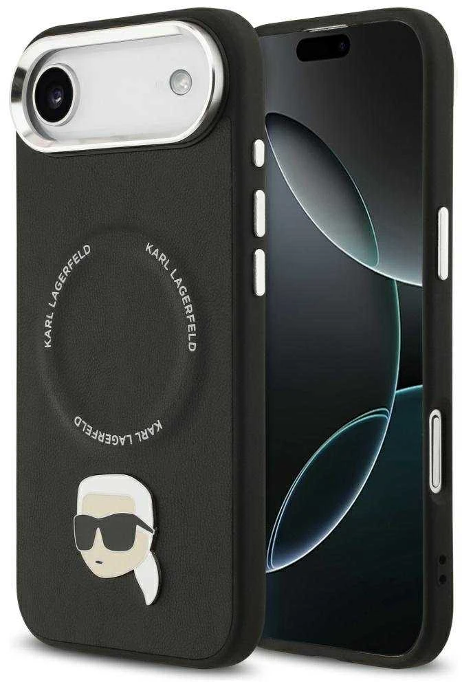 Dėklas Karl Lagerfeld Karl Pin MagSafe Case for iPhone Air - Juodas