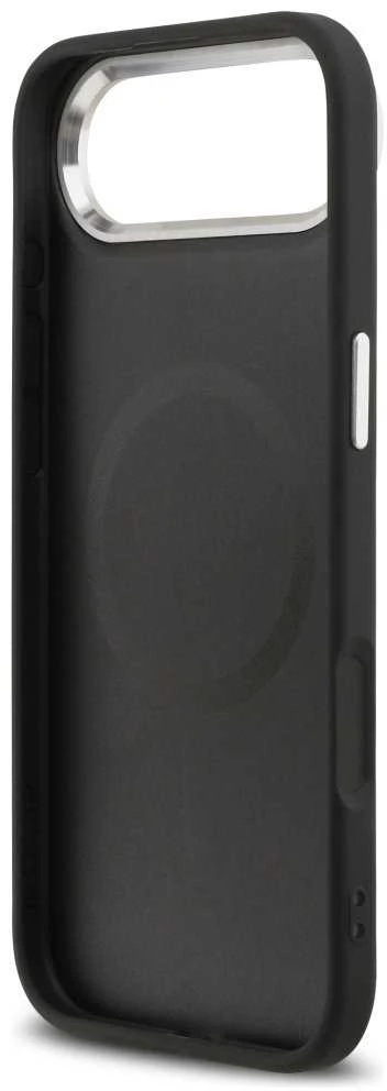 Guess PU Saffiano MagSafe dėklas skirtas Apple iPhone Air juodos spalvos