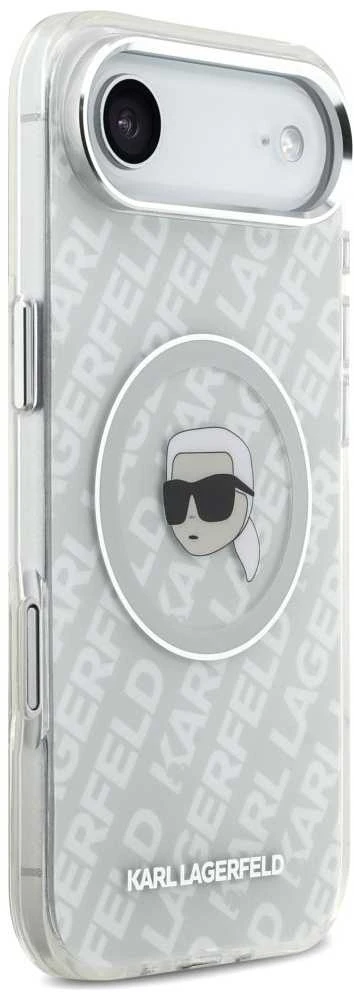 Karl Lagerfeld IML Karl Head Logo MagSafe iPhone Air dėklas – pilkas