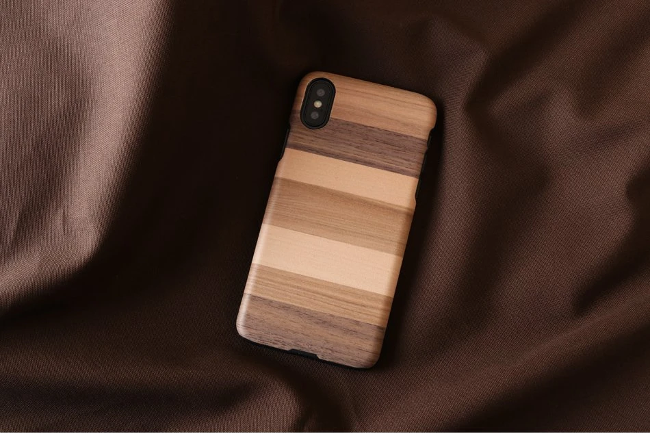 MAN&WOOD SmartPhone dėklas Apple iPhone X/XS sabbia juodos spalvos