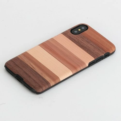 MAN&WOOD SmartPhone dėklas Apple iPhone X/XS sabbia juodos spalvos