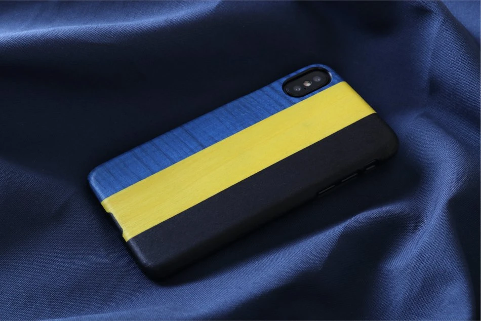 MAN Telefono dėklas iPhone X/XS, mėlynas ir juodas