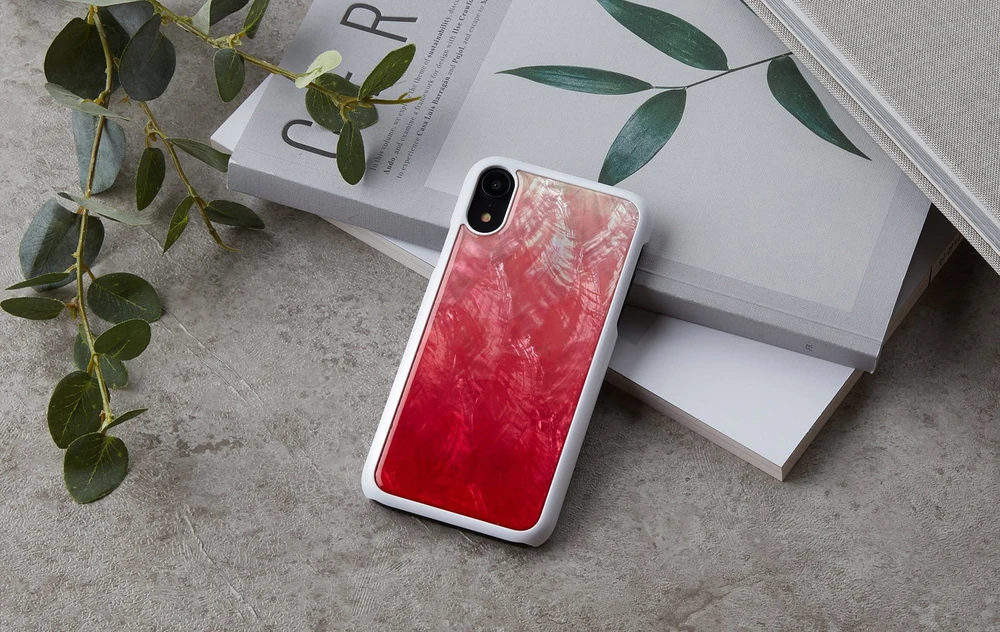 iKins SmartPhone dėklas Apple iPhone XR rožinės spalvos lake baltos spalvos