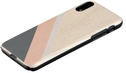 MAN Telefono dėklas iPhone XR, rožinis ir juodas