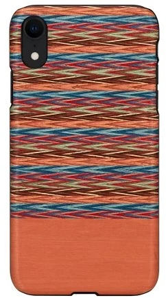 MAN Telefono dėklas iPhone XR, rudos ir juodos spalvos languotas