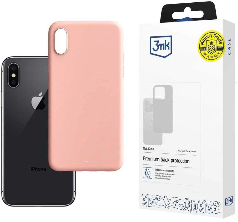 Telefono dėklas iPhone Xs Max, rožinis 3mk