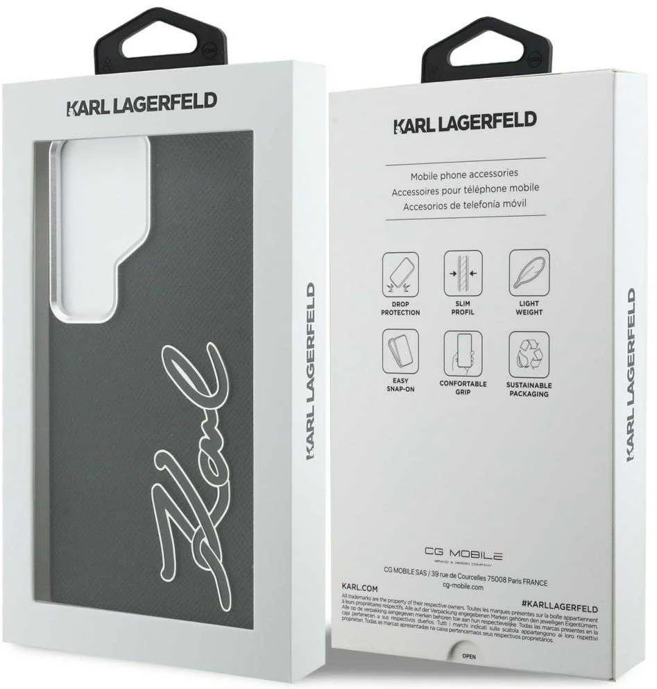 Telefono dėklas juodas Galaxy S26 Ultra Karl Lagerfeld